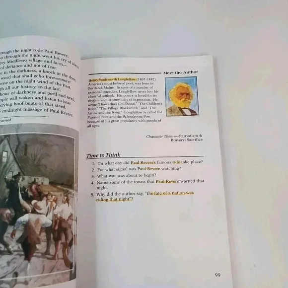 Abeka Of America 1 Student Textbook 5th Grade Reading Curriculum Homeschool Book - Picture 11 of 11